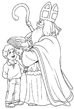 Sint wordt toegezongen door een kleine jongen.